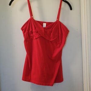 Red cami, fits nicely!